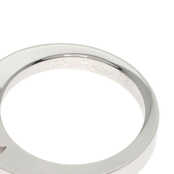 CARTIER Diamond Ring 48 K18WG Ladies White Gold Women's 18K - Picture 8 of 12